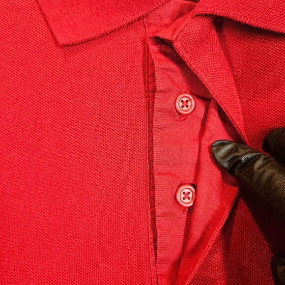 NWT Disney Mens XL Classic Fit Red Grumpys Miners Guild Polo Shirt Attitude Dad - Picture 5 of 12